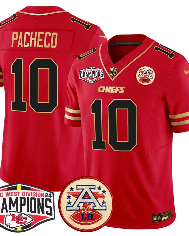 Men's Chiefs 2024 AFC West Division Champions Patch Vapor Limited Jersey - All Stitched KCCHI_KDZ - KINDOZY