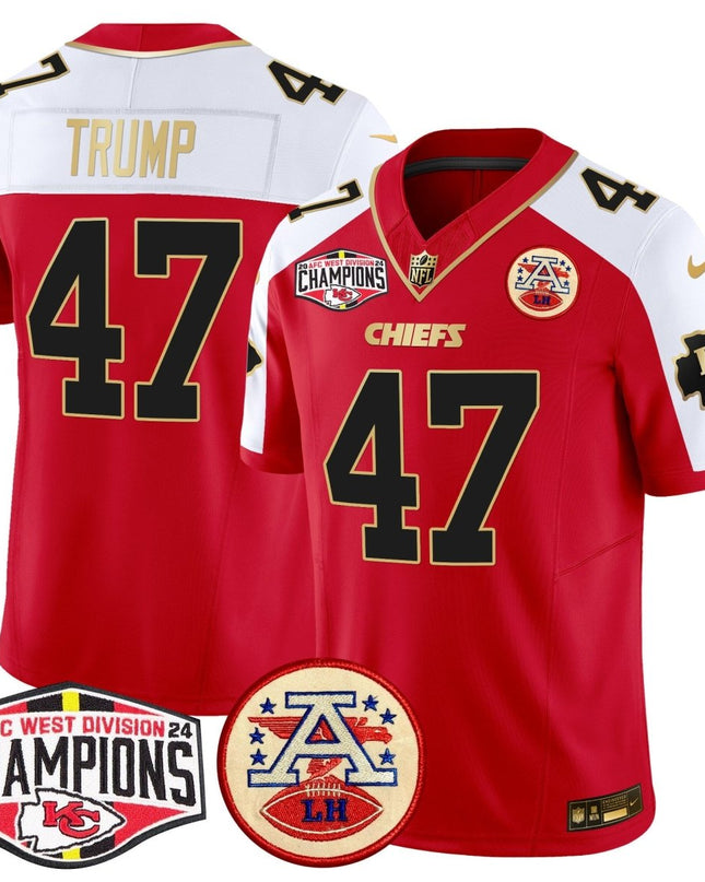 Men's Chiefs 2024 AFC West Division Champions Patch Vapor Limited Jersey - All Stitched KCCHI_KDZ - KINDOZY