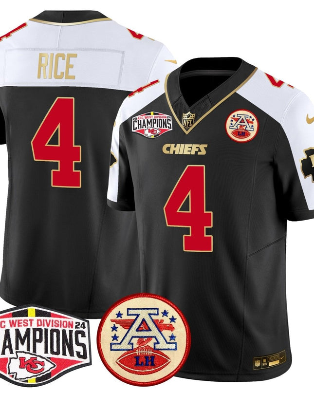 Men's Chiefs 2024 AFC West Division Champions Patch Vapor Limited Jersey - All Stitched KCCHI_KDZ - KINDOZY