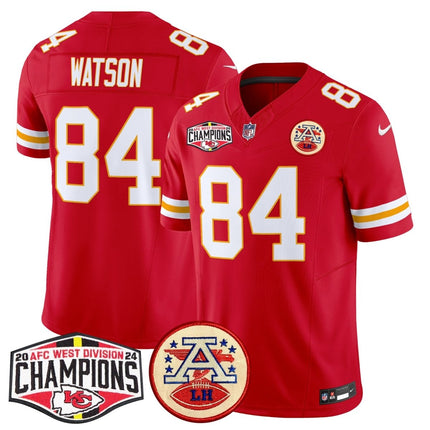 Men's Chiefs 2024 AFC West Division Champions Patch Vapor Limited Jersey - All Stitched KCCHI_KDZ - KINDOZY