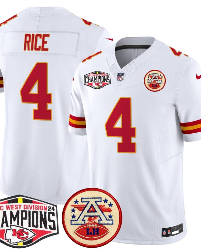 Men's Chiefs 2024 AFC West Division Champions Patch Vapor Limited Jersey - All Stitched KCCHI_KDZ - KINDOZY