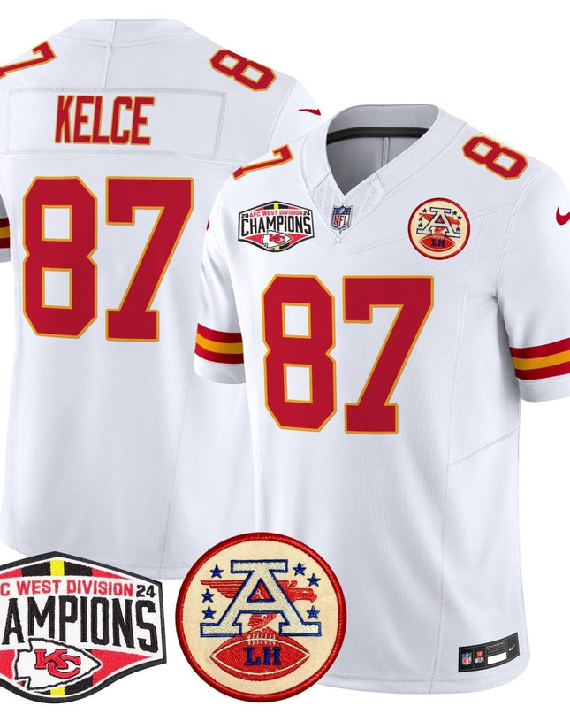 Men's Chiefs 2024 AFC West Division Champions Patch Vapor Limited Jersey - All Stitched KCCHI_KDZ - KINDOZY