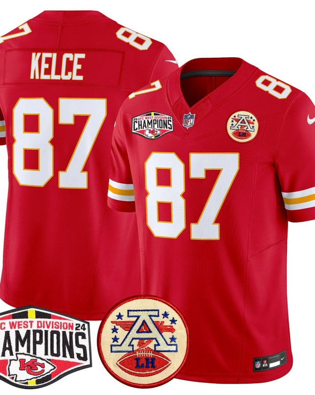Men's Chiefs 2024 AFC West Division Champions Patch Vapor Limited Jersey - All Stitched KCCHI_KDZ - KINDOZY