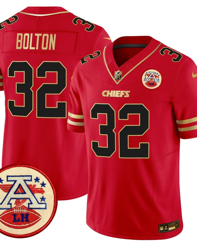 Men's Chiefs 2024 Lamar Hunt Patch Vapor Limited Jersey - All Stitched KCCHI_KDZ - KINDOZY