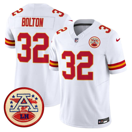 Men's Chiefs 2024 Lamar Hunt Patch Vapor Limited Jersey - All Stitched KCCHI_KDZ - KINDOZY