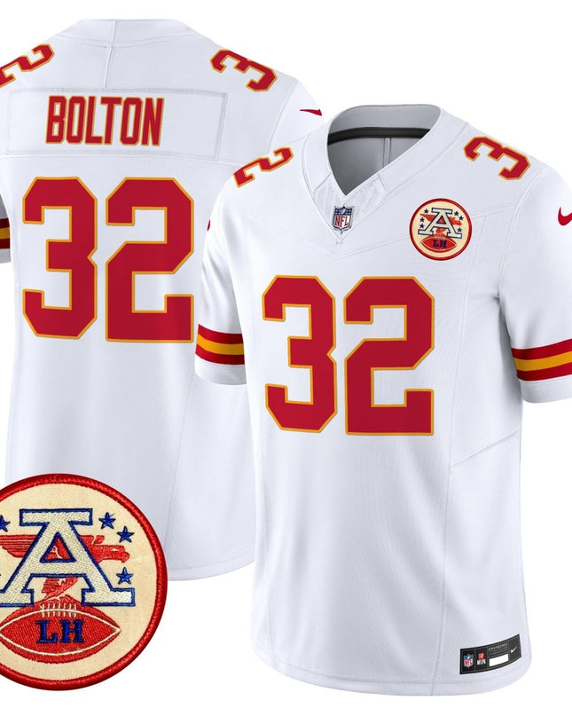 Men's Chiefs 2024 Lamar Hunt Patch Vapor Limited Jersey - All Stitched KCCHI_KDZ - KINDOZY