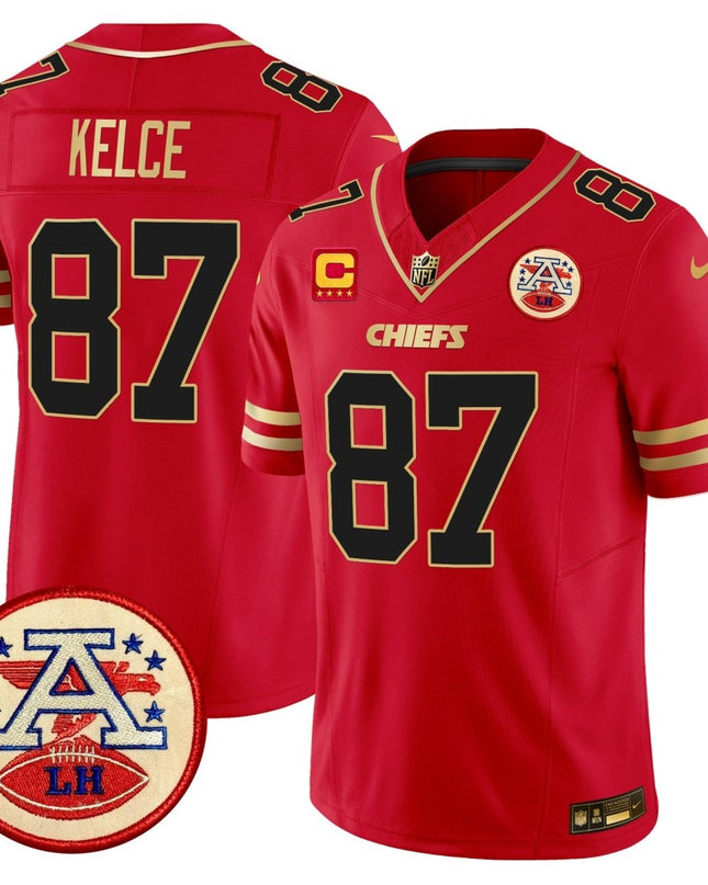 Men's Chiefs 2024 Lamar Hunt Patch Vapor Limited Jersey - All Stitched KCCHI_KDZ - KINDOZY