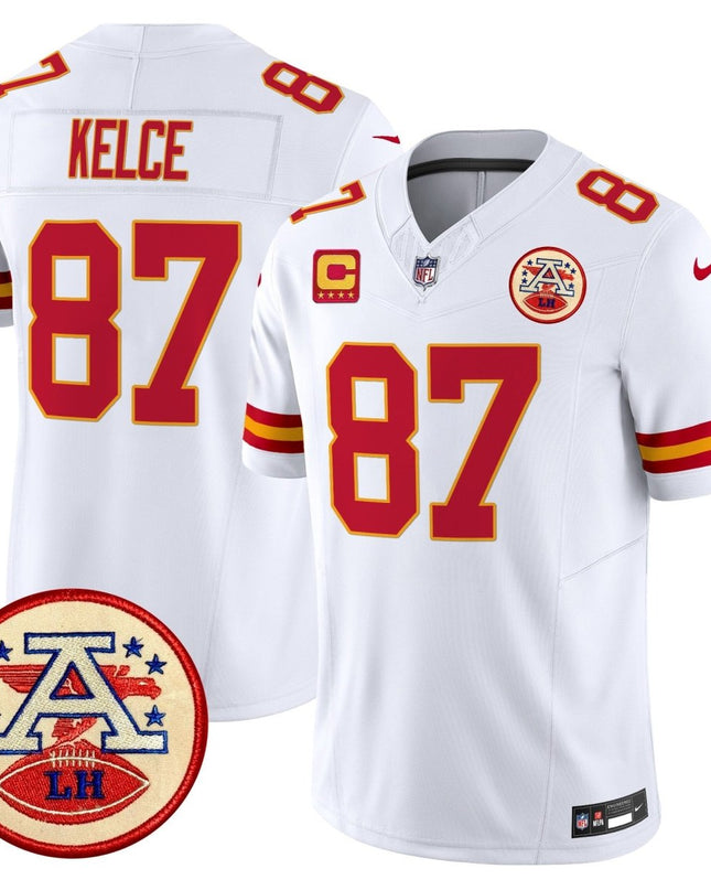 Men's Chiefs 2024 Lamar Hunt Patch Vapor Limited Jersey - All Stitched KCCHI_KDZ - KINDOZY