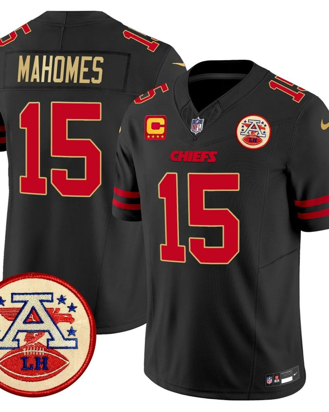 Men's Chiefs 2024 Lamar Hunt Patch Vapor Limited Jersey - All Stitched KCCHI_KDZ - KINDOZY