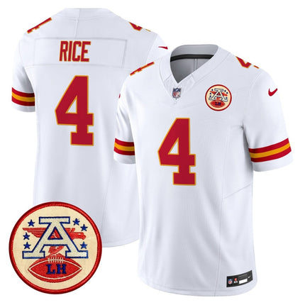 Men's Chiefs 2024 Lamar Hunt Patch Vapor Limited Jersey - All Stitched KCCHI_KDZ - KINDOZY