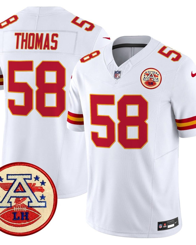 Men's Chiefs 2024 Lamar Hunt Patch Vapor Limited Jersey - All Stitched KCCHI_KDZ - KINDOZY