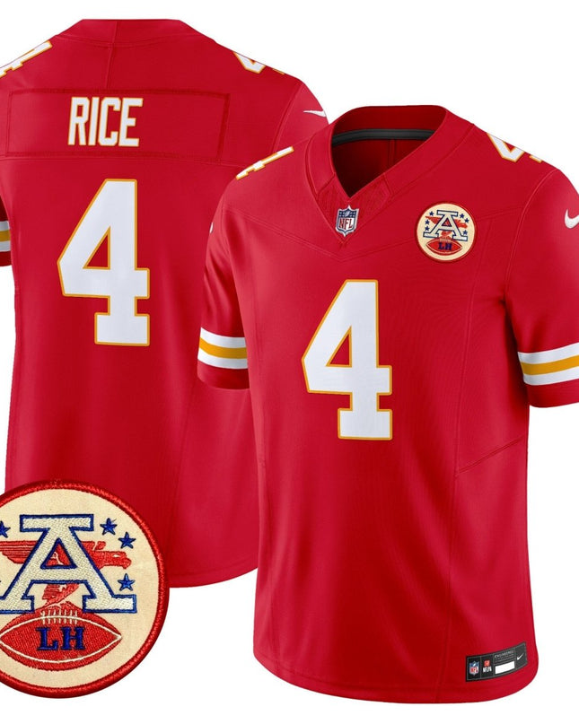 Men's Chiefs 2024 Lamar Hunt Patch Vapor Limited Jersey - All Stitched KCCHI_KDZ - KINDOZY