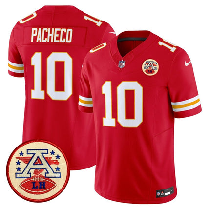Men's Chiefs 2024 Lamar Hunt Patch Vapor Limited Jersey - All Stitched KCCHI_KDZ - KINDOZY