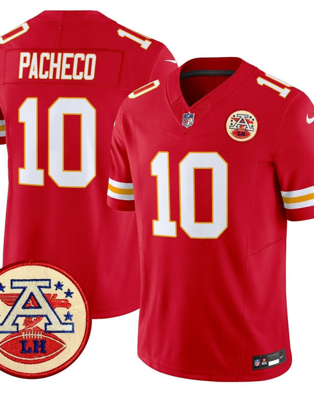 Men's Chiefs 2024 Lamar Hunt Patch Vapor Limited Jersey - All Stitched KCCHI_KDZ - KINDOZY
