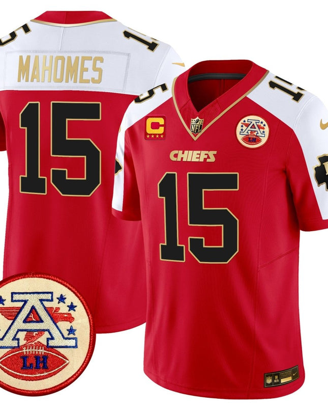 Men's Chiefs 2024 Lamar Hunt Patch Vapor Limited Jersey - All Stitched KCCHI_KDZ - KINDOZY