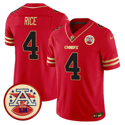 Men's Chiefs 2024 Lamar Hunt Patch Vapor Limited Jersey - All Stitched KCCHI_KDZ - KINDOZY