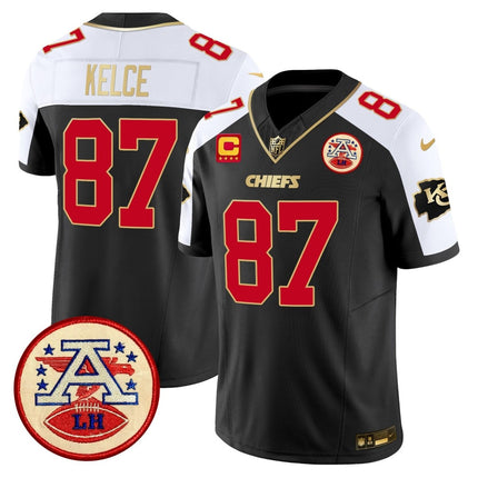 Men's Chiefs 2024 Lamar Hunt Patch Vapor Limited Jersey - All Stitched KCCHI_KDZ - KINDOZY