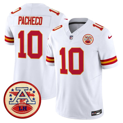 Men's Chiefs 2024 Lamar Hunt Patch Vapor Limited Jersey - All Stitched KCCHI_KDZ - KINDOZY