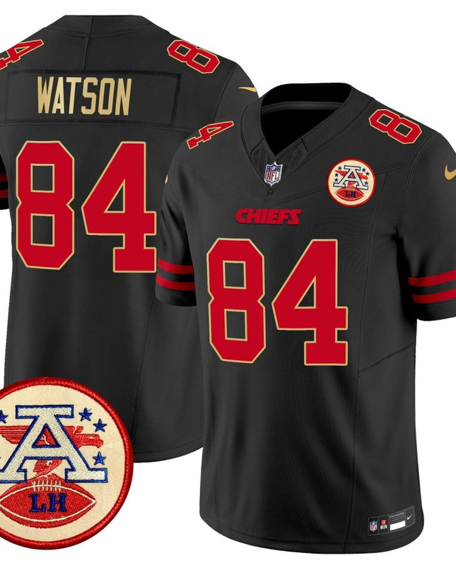 Men's Chiefs 2024 Lamar Hunt Patch Vapor Limited Jersey - All Stitched KCCHI_KDZ - KINDOZY