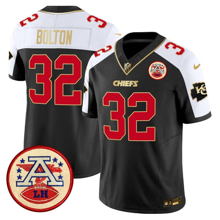 Men's Chiefs 2024 Lamar Hunt Patch Vapor Limited Jersey - All Stitched KCCHI_KDZ - KINDOZY