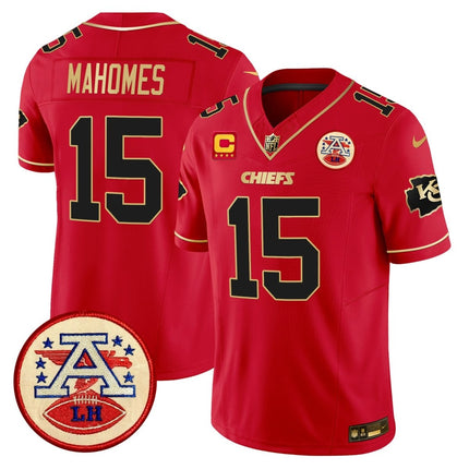 Men's Chiefs 2024 Lamar Hunt Patch Vapor Limited Jersey - All Stitched KCCHI_KDZ - KINDOZY