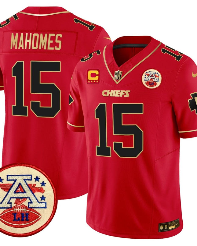 Men's Chiefs 2024 Lamar Hunt Patch Vapor Limited Jersey - All Stitched KCCHI_KDZ - KINDOZY