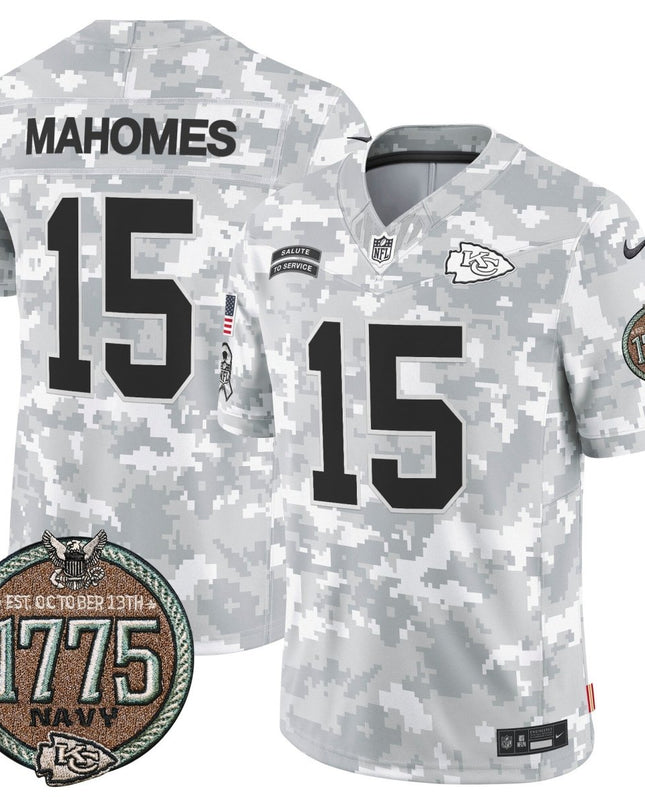 Men's Chiefs 2024 Salute to Service Establishment Year Patch Vapor Limited Jersey - All Stitched KCCHI_KDZ - KINDOZY
