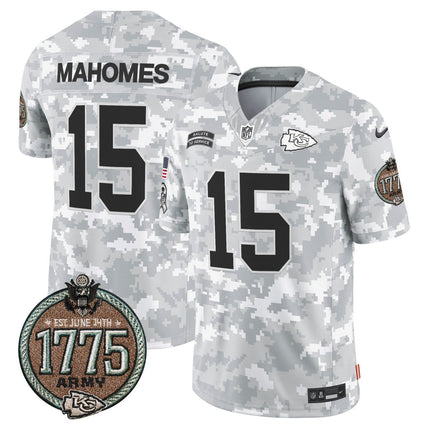 Men's Chiefs 2024 Salute to Service Establishment Year Patch Vapor Limited Jersey - All Stitched KCCHI_KDZ - KINDOZY