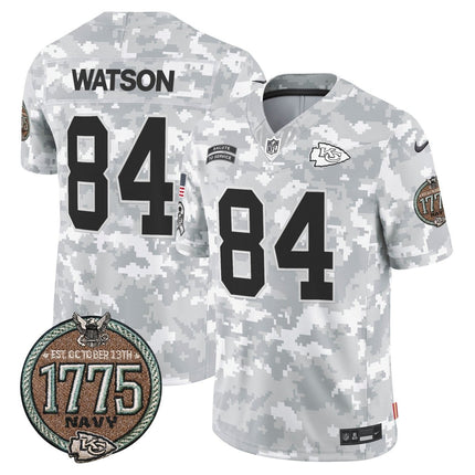 Men's Chiefs 2024 Salute to Service Establishment Year Patch Vapor Limited Jersey - All Stitched KCCHI_KDZ - KINDOZY