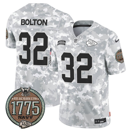 Men's Chiefs 2024 Salute to Service Establishment Year Patch Vapor Limited Jersey - All Stitched KCCHI_KDZ - KINDOZY