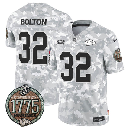 Men's Chiefs 2024 Salute to Service Establishment Year Patch Vapor Limited Jersey - All Stitched KCCHI_KDZ - KINDOZY