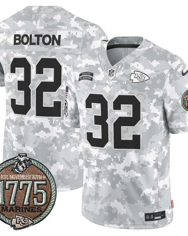 Men's Chiefs 2024 Salute to Service Establishment Year Patch Vapor Limited Jersey - All Stitched KCCHI_KDZ - KINDOZY
