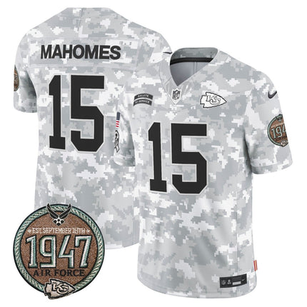 Men's Chiefs 2024 Salute to Service Establishment Year Patch Vapor Limited Jersey - All Stitched KCCHI_KDZ - KINDOZY