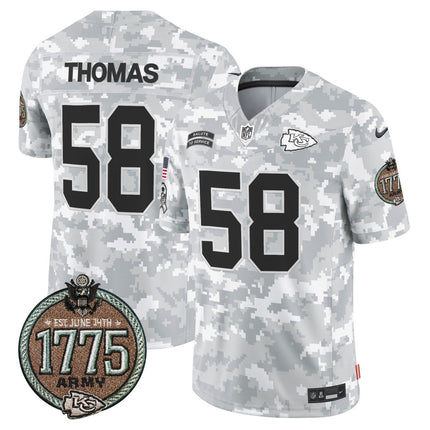 Men's Chiefs 2024 Salute to Service Establishment Year Patch Vapor Limited Jersey - All Stitched KCCHI_KDZ - KINDOZY