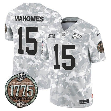 Men's Chiefs 2024 Salute to Service Establishment Year Patch Vapor Limited Jersey - All Stitched KCCHI_KDZ - KINDOZY
