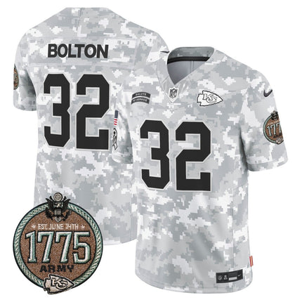 Men's Chiefs 2024 Salute to Service Establishment Year Patch Vapor Limited Jersey - All Stitched KCCHI_KDZ - KINDOZY