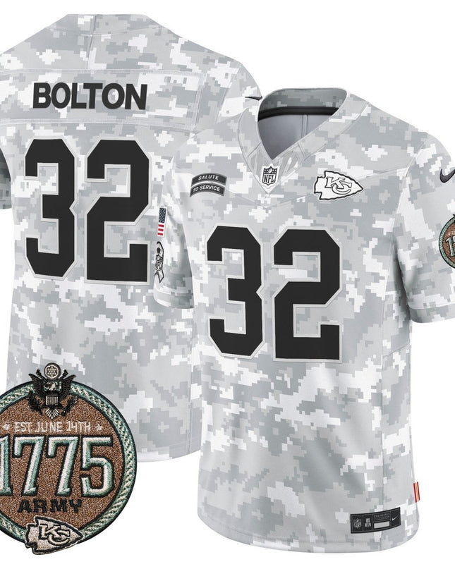 Men's Chiefs 2024 Salute to Service Establishment Year Patch Vapor Limited Jersey - All Stitched KCCHI_KDZ - KINDOZY