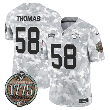 Men's Chiefs 2024 Salute to Service Establishment Year Patch Vapor Limited Jersey - All Stitched KCCHI_KDZ - KINDOZY