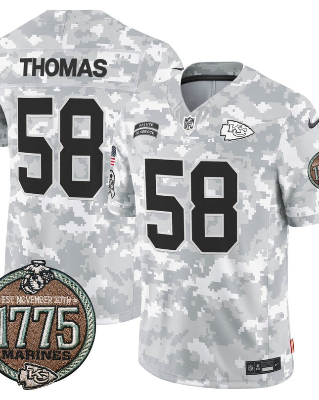 Men's Chiefs 2024 Salute to Service Establishment Year Patch Vapor Limited Jersey - All Stitched KCCHI_KDZ - KINDOZY
