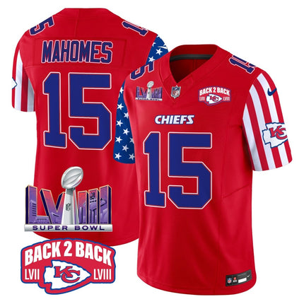 Men's Chiefs American Style Vapor Limited Jersey - All Stitched KCCHI_KDZ - KINDOZY