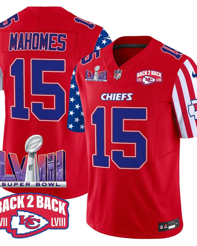 Men's Chiefs American Style Vapor Limited Jersey - All Stitched KCCHI_KDZ - KINDOZY
