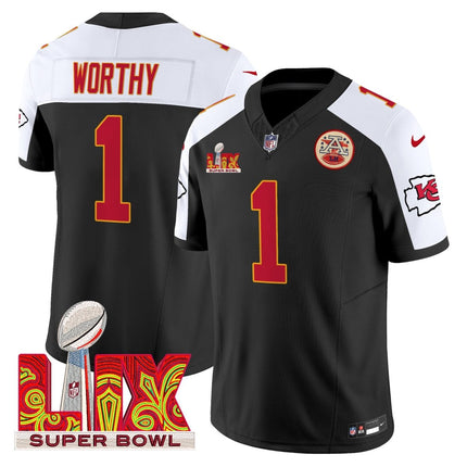Men's Chiefs Super Bowl LIX Patch Vapor Limited Jersey - All Stitched KCCHI_KDZ - KINDOZY