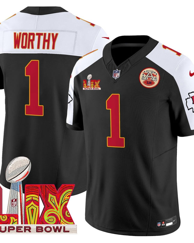 Men's Chiefs Super Bowl LIX Patch Vapor Limited Jersey - All Stitched KCCHI_KDZ - KINDOZY