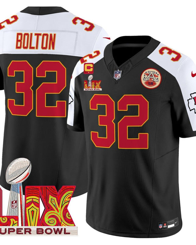 Men's Chiefs Super Bowl LIX Patch Vapor Limited Jersey - All Stitched KCCHI_KDZ - KINDOZY