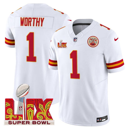 Men's Chiefs Super Bowl LIX Patch Vapor Limited Jersey - All Stitched KCCHI_KDZ - KINDOZY