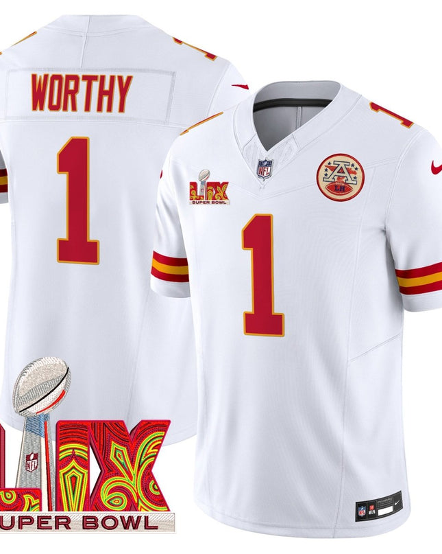 Men's Chiefs Super Bowl LIX Patch Vapor Limited Jersey - All Stitched KCCHI_KDZ - KINDOZY