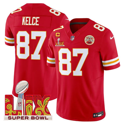 Men's Chiefs Super Bowl LIX Patch Vapor Limited Jersey - All Stitched KCCHI_KDZ - KINDOZY