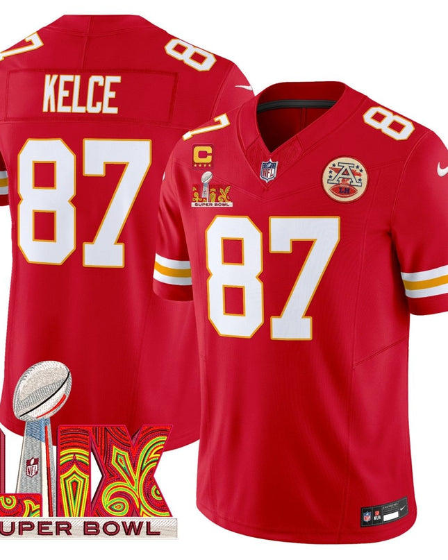 Men's Chiefs Super Bowl LIX Patch Vapor Limited Jersey - All Stitched KCCHI_KDZ - KINDOZY