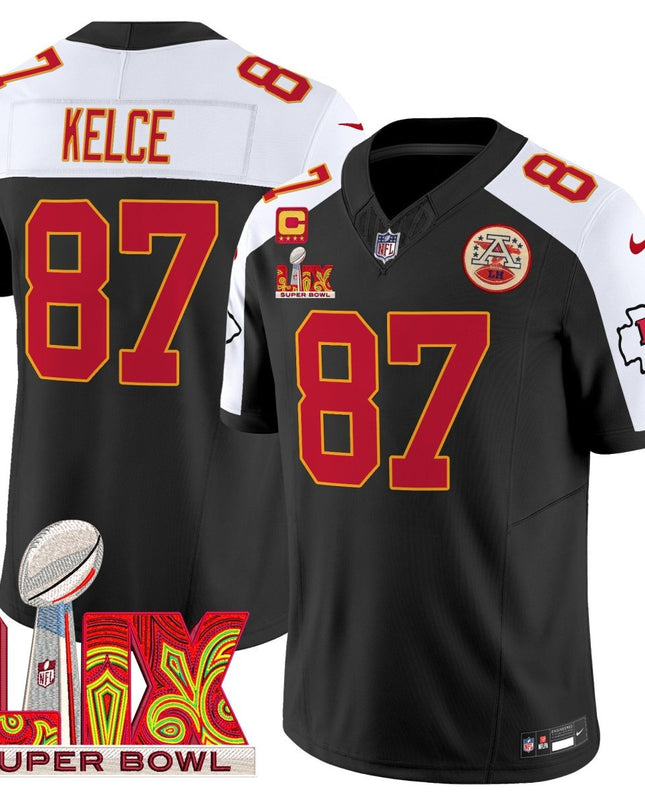 Men's Chiefs Super Bowl LIX Patch Vapor Limited Jersey - All Stitched KCCHI_KDZ - KINDOZY
