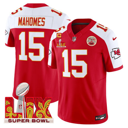 Men's Chiefs Super Bowl LIX Patch Vapor Limited Jersey - All Stitched KCCHI_KDZ - KINDOZY